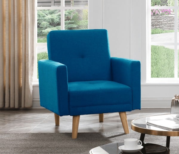 כורסא מעוצבת MILA-BLUE