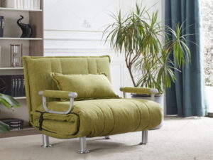 Зеленое кресло кровать TOBY